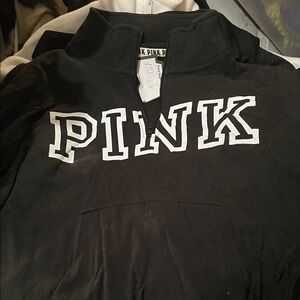 PINK Victoria's Secret Black Long Sleeve Top